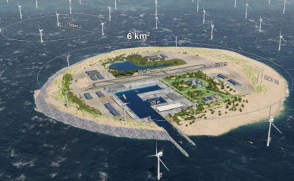 Una isla artificial para producir energía renovable